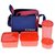Topware Lunch Box - 4 Containers (Microwave safe container lunch box )  insulated bag