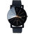 Men Luxury Stainless Steel Quartz Military Sport Leather Band Dial Wrist Watch Black