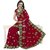 Triveni Maroon Faux Georgette Embroidered Saree With Blouse