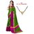 Ruchika Fashion Green Plain Cotton Silk Saree With Blouse & Free Mangalsutra