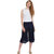 Miss Chase Navy Plain Pant For Women