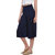 Miss Chase Navy Plain Pant For Women