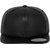 Stylish Black Plain Leather Hip Hop Snapback Hip Hop Cap