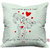 Indigifts Valentines Day Gifts Cushion Cover With Fiber Filler White 12x12 inches Set of 1