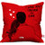 Indigifts Valentines Day Gifts Cushion Cover With Fiber Filler Red 12x12 inches Set of 1