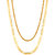 Gold Plated Men's Chain Combo by Sparkling Jewellery (22