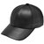 Awesome Black Plain Leather Baseball Cap For All Boys And Girls