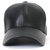 Awesome Black Plain Leather Baseball Cap For All Boys And Girls