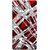 FUSON Designer Back Case Cover for Sony Xperia C5 Ultra Dual :: Sony Xperia C5 E5533 E5563 (White Squares Triangle Red Maroon Artwork )