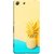 FUSON Designer Back Case Cover for Sony Xperia M5 Dual :: Sony Xperia M5 E5633 E5643 E5663 (Light Yellow Cream Pineapple Lamp Ananas)
