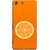 FUSON Designer Back Case Cover for Sony Xperia M5 Dual :: Sony Xperia M5 E5633 E5643 E5663 (Farm Fresh Fruits Lemons Fresh Juicy Orange Slice)