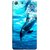 FUSON Designer Back Case Cover for Sony Xperia M5 Dual :: Sony Xperia M5 E5633 E5643 E5663 (Dark Blue Deepblue Sea Ocean Baby Dolphin)