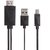 MHL Micro USB to HDMI Adapter and USB 2.0 Cable for Samsung Galaxy S4, Black