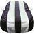 Autofurnish Stylish White Stripe Car Body Cover For Tata Indigo -  Arc Blue