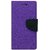Mercury Diary Wallet Style Flip Cover Case For Redmi Note 4 - Purple by Mobimon