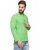 RG Designers Pista Green Cotton Plain Full Sleeve short Kurta for men