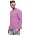 RG Designers Purple Cotton Plain Full Sleeve short kurta for men