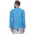 RG Designers Blue Cotton Plain Full Sleeve short kurta for men