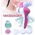 5-In-1 Smoothing Body Face Beauty Care Facial Massager, Pink, Battery Operated