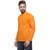 RG Designers Peach Cotton Plain Full Sleeve short kurta for men