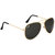 Wrode Gold Black Aviator Sunglasses - Price 159 84 % Off  