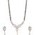 Chrishan Gold Pated American Diamond Mangalsutra Set For Women.