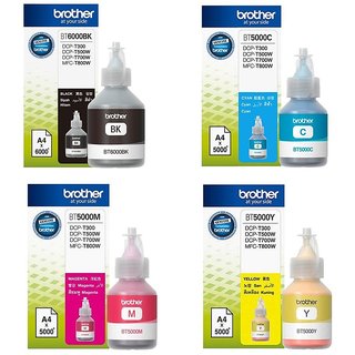 Brother BT5000  BT6000BK Genuine Ink Bottles colour For Brother T300  T500  T700W  T800W Printers offer