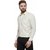 RG Designers Cream Solid Slim Fit Cotton Formal Shirt for Men