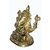 Brass Metal Statue Of Lord Ganesha Sitting In Blessing Position And Fine Finishing Work By Bharat Haat BH01390