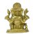 Beautiful Brass Metal Shri Ganesha Sitting In Blessing Position, Small Fine Finishing Art By Bharat Haat BH03451