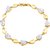 Asmitta Exquitely Pear Shape Stone Gold Plated Bracelet For Women