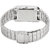 Adamo Legacy (Day & Date) Rectangle Dial Metal Silver Strap Men Wrist Watch 9151SM02
