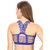 Unique Designs Blue Padded Sports Bra (Removel Padded)