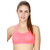 Royal Girl's Light Pink CrossBack Padded Sports Bra (Removel Padded)