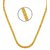 Gold Plated Double Kamal Flat Fine Handmade Unisex CHAIN With 6 months Warranty 22 Inches For  Men's  Women's, TV chain