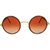 Zyaden Brown Mirrored Over-sized Sunglasses