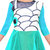 Meia for girls Aqua color ssleeveless dress