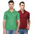 Ansh Fashion Wear Men'S Cotton Blend Polo T-Shirt Pack Of 2