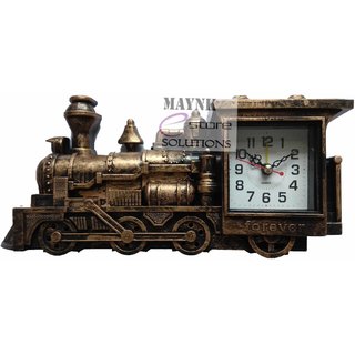 Buy Vintage Train Engine Type Table Clock with Alarm - Best Gift Piece ...