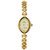 HWT Oval Dial Gold Metal Analog Watch For Women