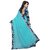 Roshni Fashions New Fancy Designer Sky Blue Coloured Georgette Saree With Blouse Piece(4TGGeorgetters blue)
