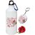 Sky Trends Valentine Combo Gift For Wife Printed Sipper Bottle Keychain Artificial Rose Gift For Kiss Day Propose day Promise Day Hug Day Rose Day Gifts