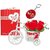 Sky Trends Valentine Combo Gift For Friend Greeting Card Artificial Flower Bunch With Plastic Cycle amp Keychain Best Gift For Kiss Day Propose day Promise Day Hug Day Rose Day Gifts