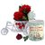 Sky Trends Valentine Gift For Friend Special Designed Printed Coffee Mug Plastic Cycle With Artificial Flower Bunch amp A Rose Best Gift For Propose Day