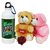 Sky Trends Valentine Combo Gift Set Printed Sipper Bottle Soft teddy Artificial Rose Best Gift For Husband