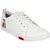 Clymb Mens White Lace-up Sneakers
