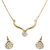 The Pari Golden Alloy Non Plated Necklace Set For Women