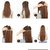 D DIVINE 24 Inch 5 Clip in Natural Brown Hair Extension For Women and Girls