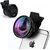 Tvisha Universal Professional HD Camera Lens Kit for iPhone 6s Plus,Samsung S6S5 0.45x Wide Angle Lens 12.5xMacro Lens10