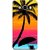 FUSON Designer Back Case Cover for Samsung Galaxy On8 Sm-J710Fn/Df (Colorful Island Sunset Painting Canvas Wallpapers )